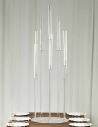 Clear Candelabra Centerpiece